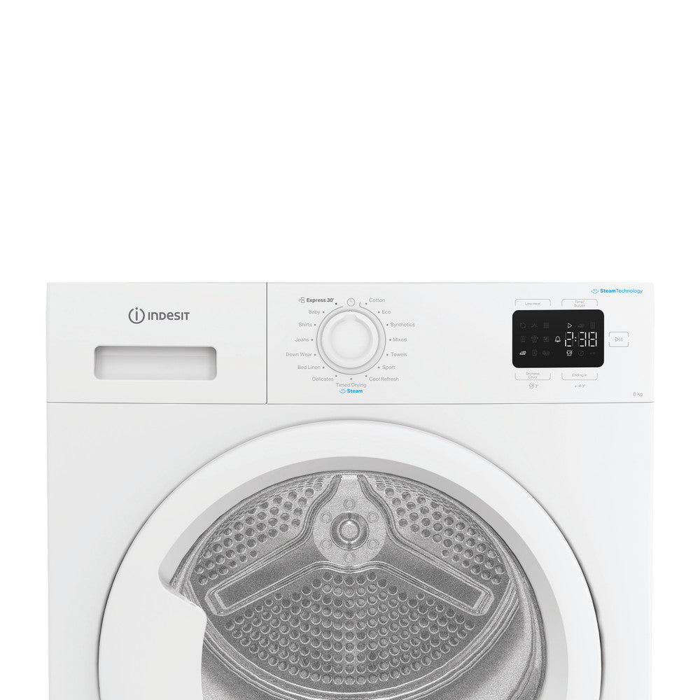Indesit IDHE80WIRE Warmtepompdroger 8 kg - Wit