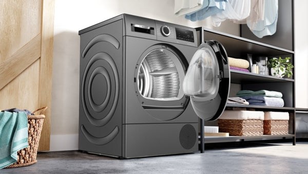 Bosch WQG245R1GB Serie 6 Warmtepompdroger 9 kg - Gietijzergrijs