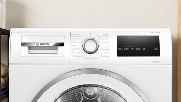 Bosch WTH85224GB Serie 4 Warmtepompdroger 8 kg - Wit