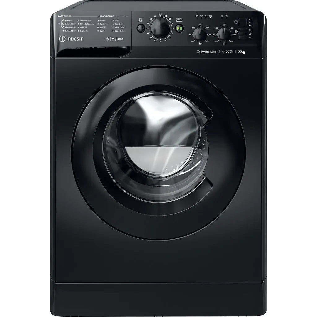 Indesit MTWC81495BKUK Vrijstaande Wasmachine