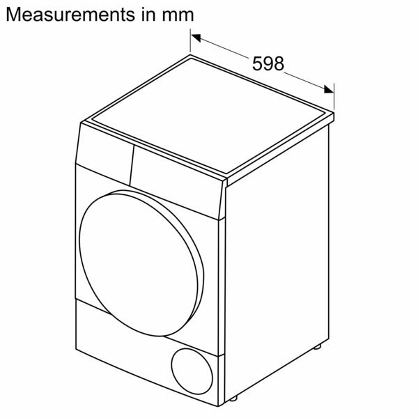 Bosch WTH85224GB Serie 4 Warmtepompdroger 8 kg - Wit