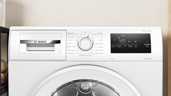 Bosch WTH85225IE Serie 4 Warmtepompdroger 8 kg - Wit